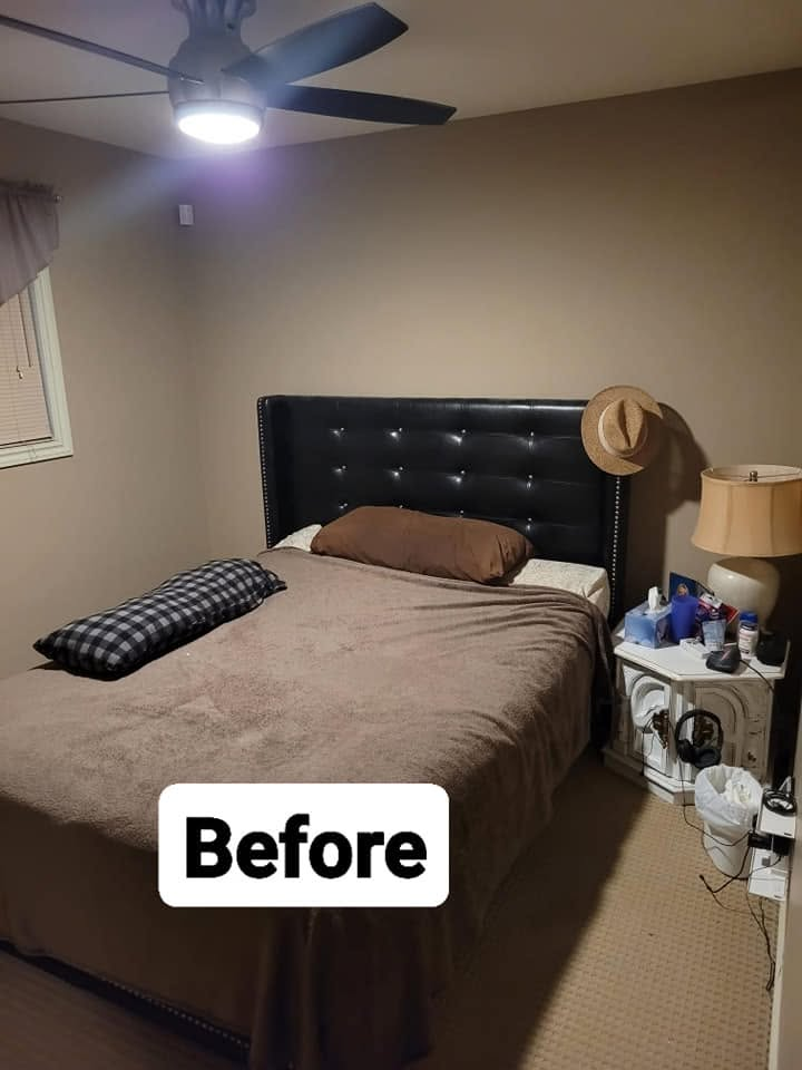 BEFORE: Bedroom built-in wardrobe